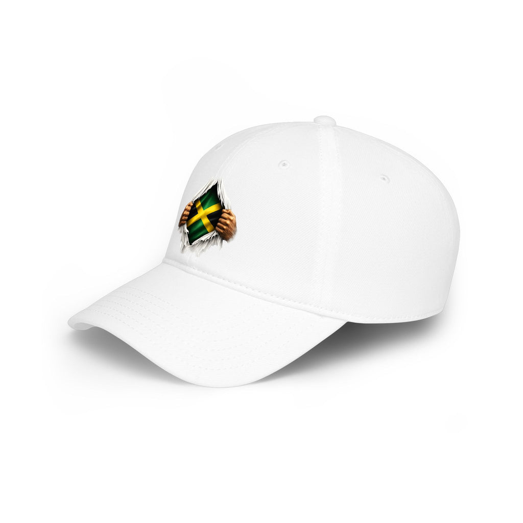 Jamaica Flag Ripped Chest Baseball Cap