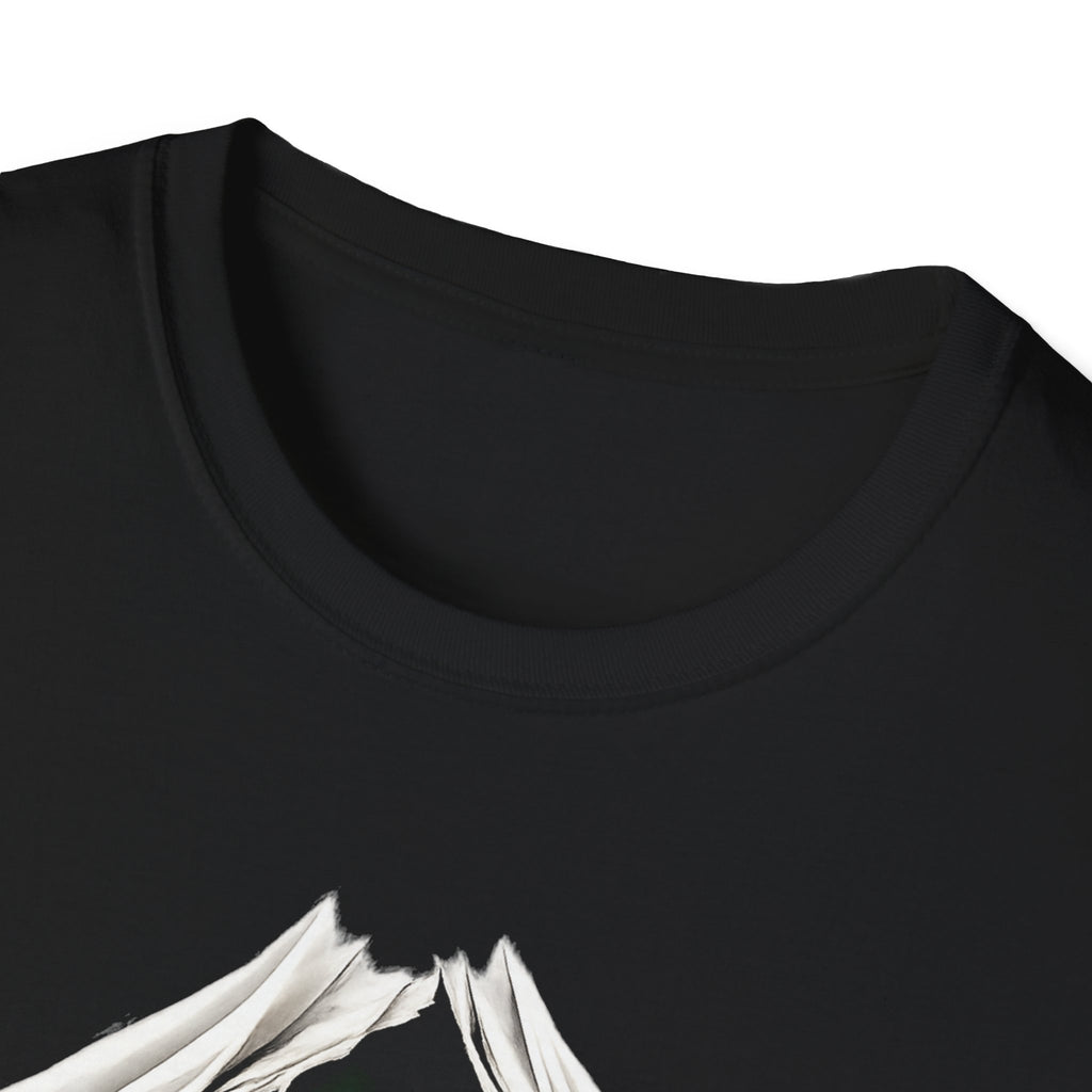 Jamaica Flag Rip Tee — Ripped Chest Reveal Jamaican Pride T-Shirt